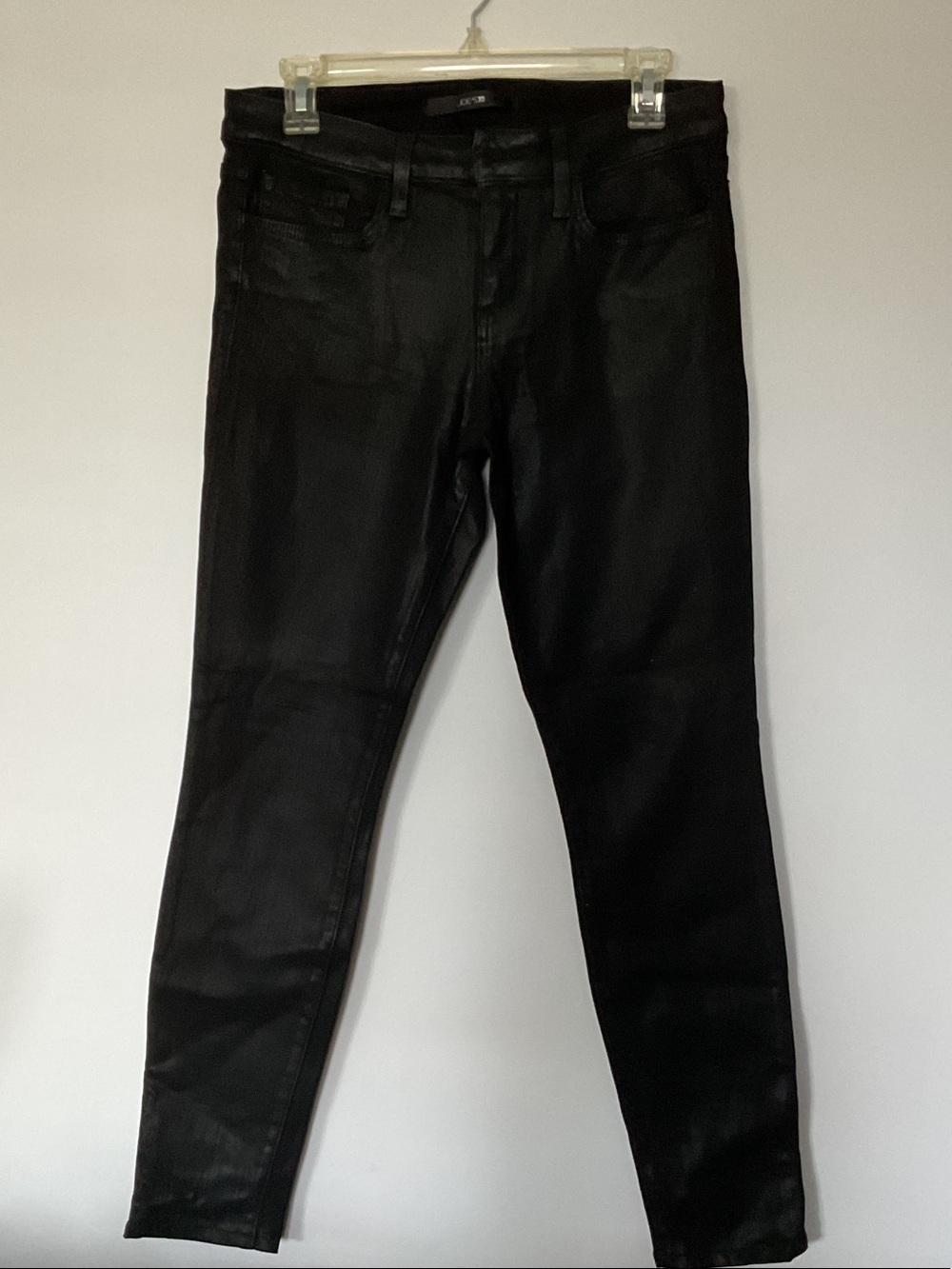 Joe's Jeans Black Coated Skinny Jeans